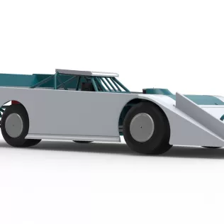 Wedge Dirt Late model Scale 1:25 - Model thumbnail 25