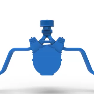 Engine V8 for vintage dragster Version 9 Scale 1:25 - Model thumbnail 12