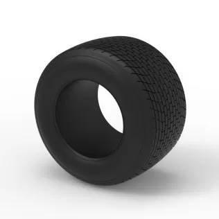 Dirt Sprint racing tire 26 Scale 1:25 - Model thumbnail 7