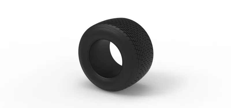 Dirt Sprint racing tire 26 Scale 1:25 - Model preview 7