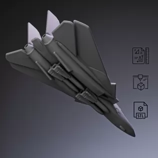 F-14 Fighter Jet #RoZ - Model thumbnail 4