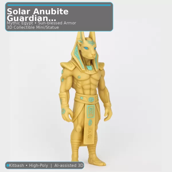 Desert Relic Guardians – 10 Character Kitbash Collection - Model preview 14