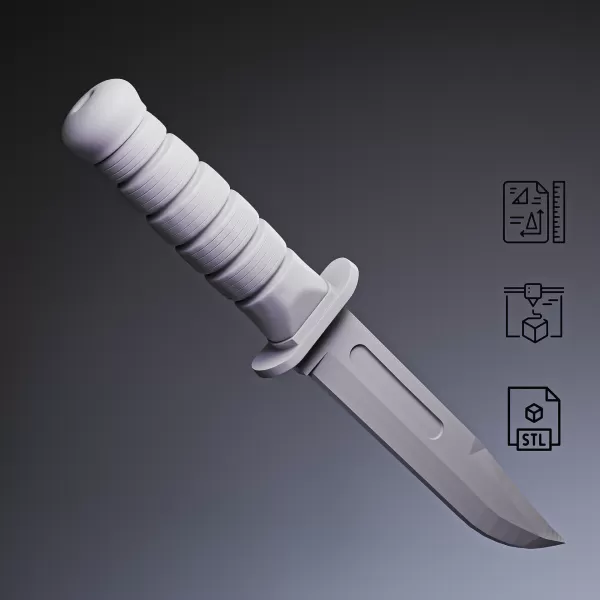 KA-BAR Combat Knife #RoZ - Model preview 7