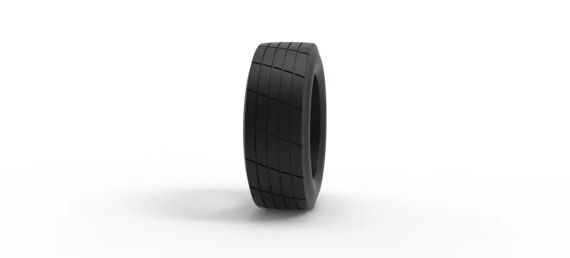 Vintage dirt tire Version 5 Scale 1:25 - Model preview 3