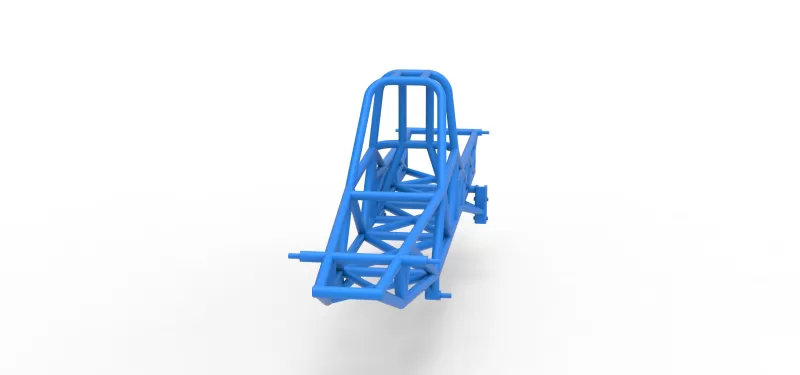 Frame of Vintage Mud dragster Scale 1:25 - Model preview 4
