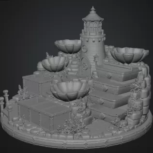 Lighthouse Jewelry Organizer STL File for 3D Print - Model thumbnail 13