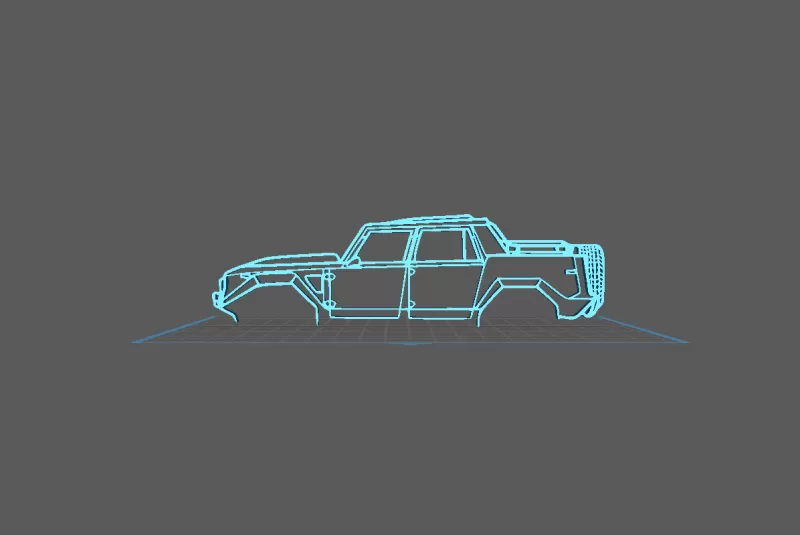 Lamborghini - LM002 Wall Art - Model preview 1