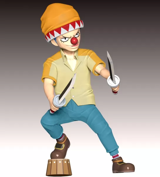 Young Buggy - One Piece - Model preview 9