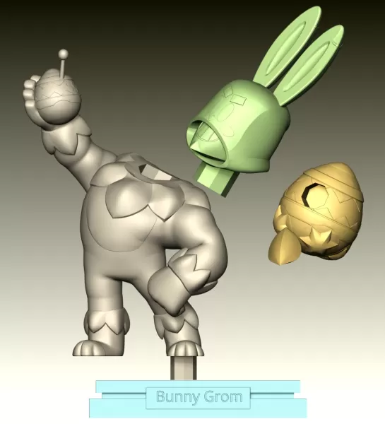 Bunny Grom - Brawl Stars - Model preview 10