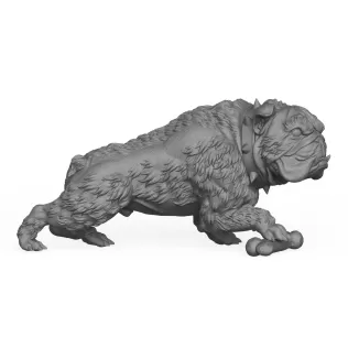 3D Printable Bulldog Dog - Model thumbnail 3