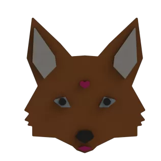 Geometric Low-Poly Fox Wall Decor – 3D Print Ready (Engineered M - Model thumbnail 2