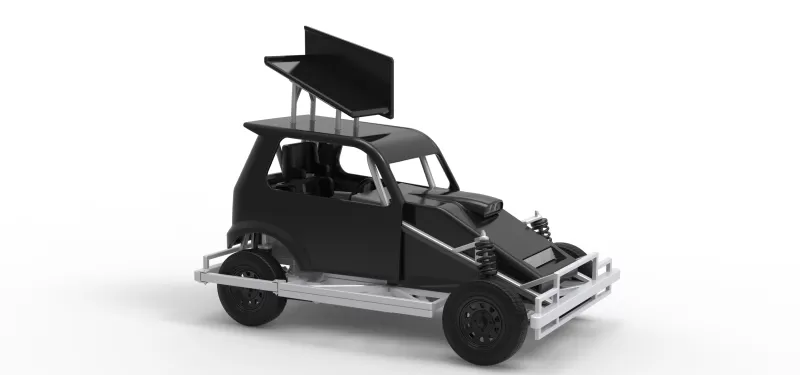 New Zealand Ministock car Version 3 Scale 1:25 - Model preview 24