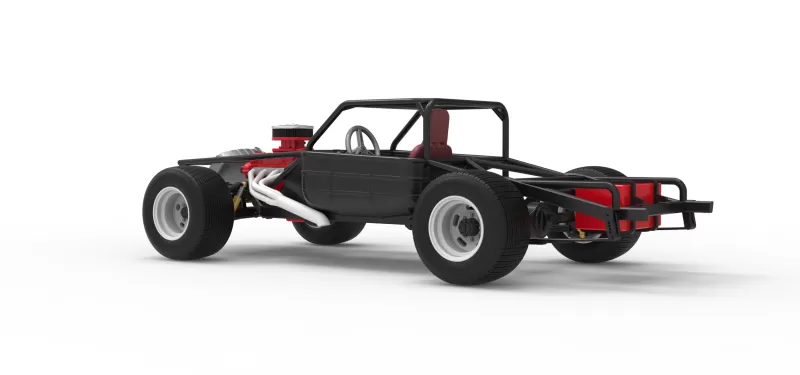 Vintage Semi-Late Model Stock Car Base Scale 1:25 - Model preview 13