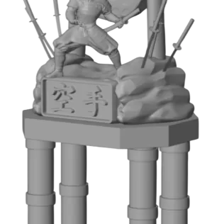 Samurai Karate Trophy – Premium 3D Model - Model thumbnail 6