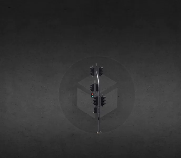 Australian Traffic Light Pedestrain Light - Model preview 2