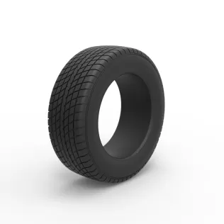 Race tire 7 Scale 1:25 - Model thumbnail 2