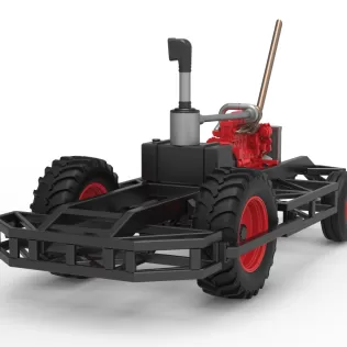 Chassis of Racing Combine Harvester Scale 1:25 - Model thumbnail 5