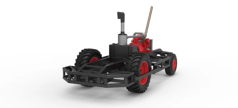 Chassis of Racing Combine Harvester Scale 1:25 - Model preview 5