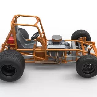 Vintage Sprint car Base Version 2 Scale 1:25 - Model thumbnail 23