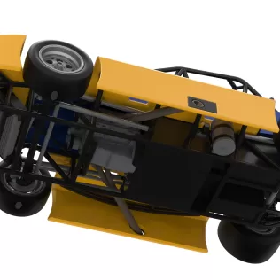 Experimental Pavement Silver Crown Car Version 2 Scale 1:25 - Model thumbnail 3