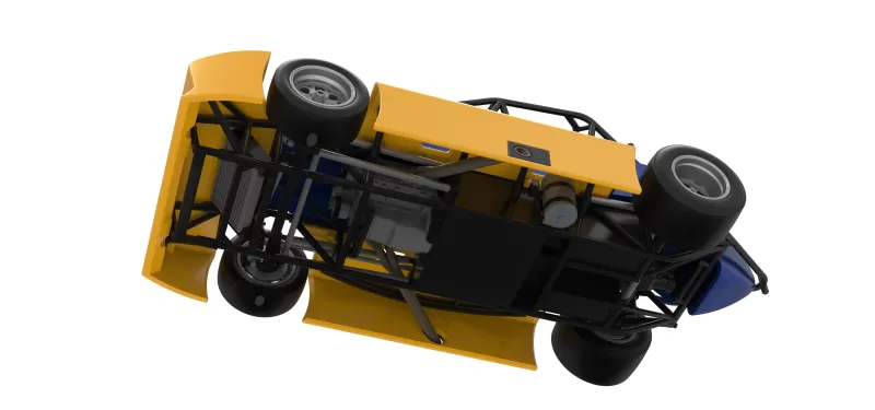 Experimental Pavement Silver Crown Car Version 2 Scale 1:25 - Model preview 3