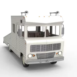 Vintage Transporter truck for Race car Version 7 Scale 1:25 - Model thumbnail 29