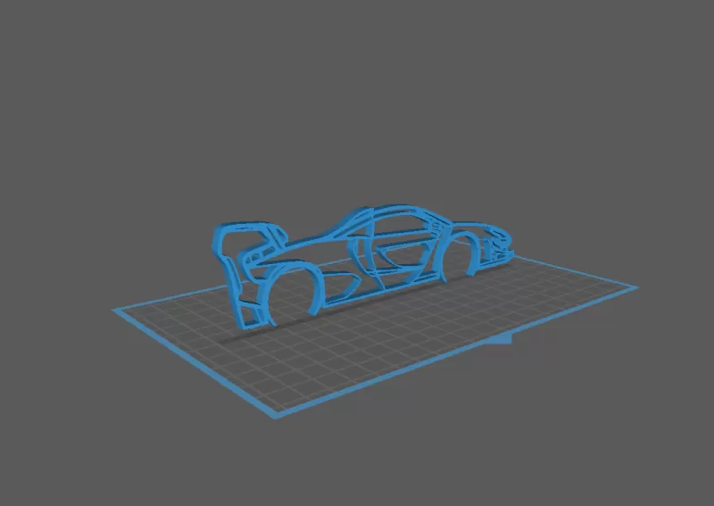 McLaren - Senna GTR Wall Art - Model preview 1