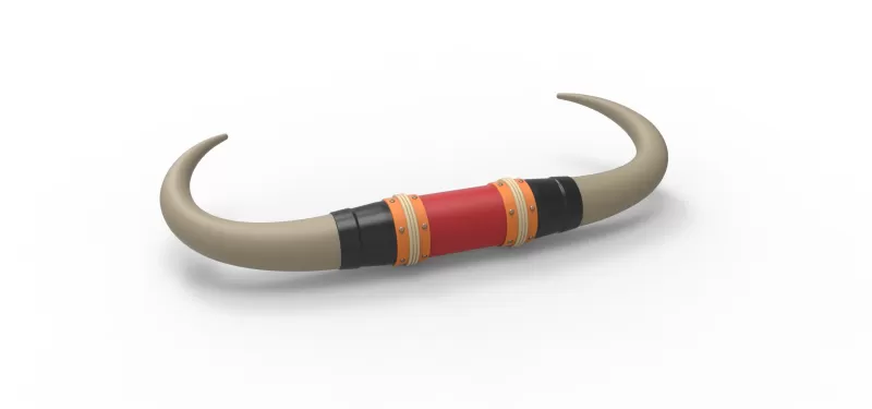 Bull horns for car ot truck Version 4 Scale 1:25 - Model preview 9