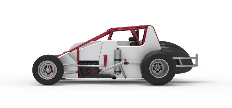 Dirt Silver Crown Car Scale 1:25 - Model preview 9