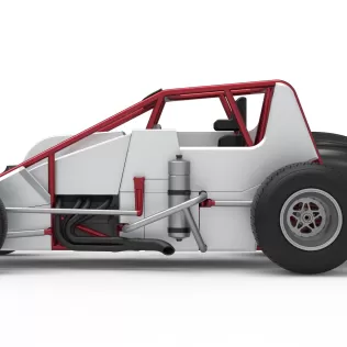 Dirt Silver Crown Car Scale 1:25 - Model thumbnail 9