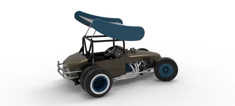 Vintage Winged Supermodified for Dirt while turning V2 1:25 - Model preview 20