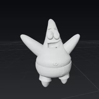 ⭐ Patricio, bob esponja – Figura Fan Art 3D para Impresión - Model thumbnail 2