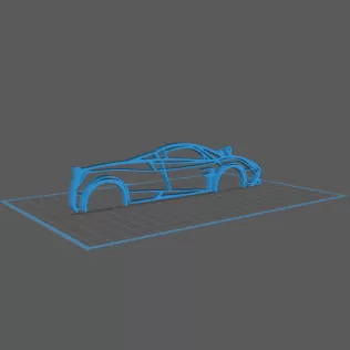 Pagani - Huayra Wall Art - Model thumbnail 1