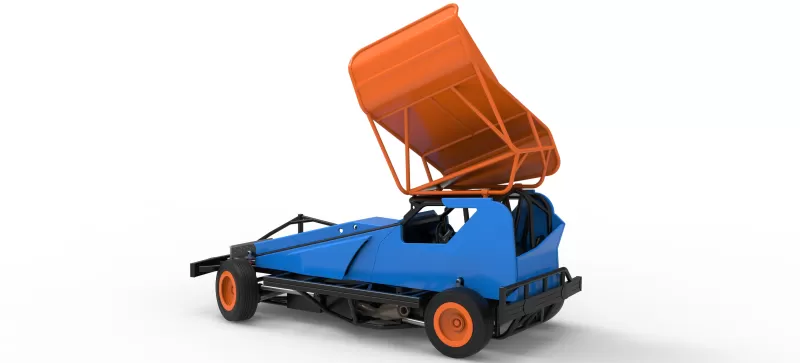 BriSCA Formula 1 Stock Car for Dirt while turning V2 Scale 1:25 - Model preview 12