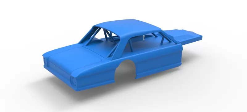 Shell of Vintage Asphalt Modified stock car V11 Scale 1:25 - Model preview 14