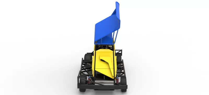 BriSCA Formula 1 Stock Car for Dirt Version 2 Scale 1:25 - Model preview 8