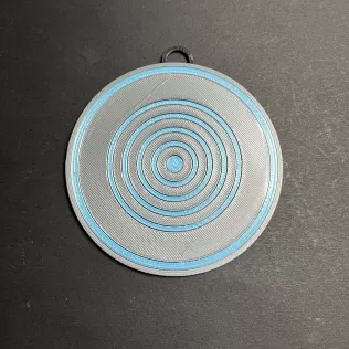 1982 Tron Disc Christmas Tree Ornament - Model thumbnail 1
