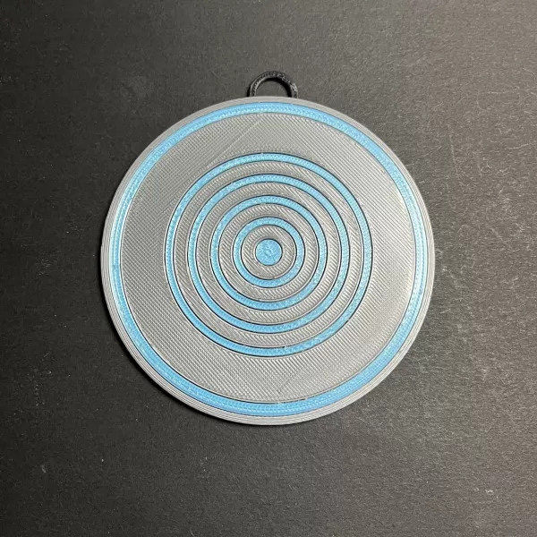 1982 Tron Disc Christmas Tree Ornament - Model preview 1