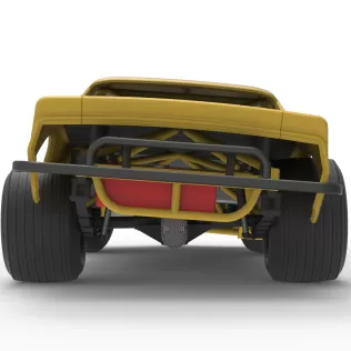 Vintage Dirt late model Race car V2 while turning Scale 1:25 - Model thumbnail 16