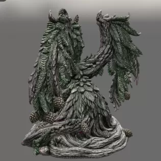 Ancient Forest Guardian Dragon STL File for 3D Print - Model thumbnail 11