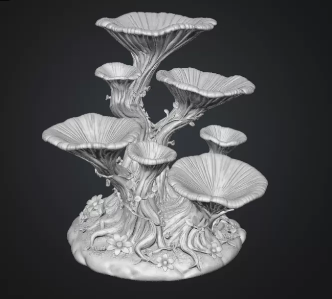 Enchanted Floral Tree Organizer STL File for 3D Print - Model preview 16