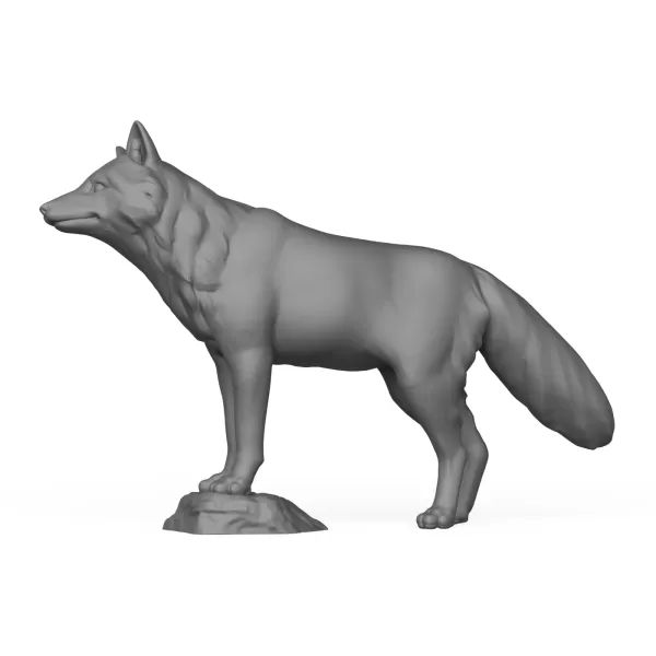 3D Printable Wild Fox - Model preview 3
