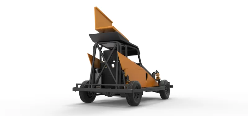 New Zealand Ministock car Version 2 Scale 1:25 - Model preview 16