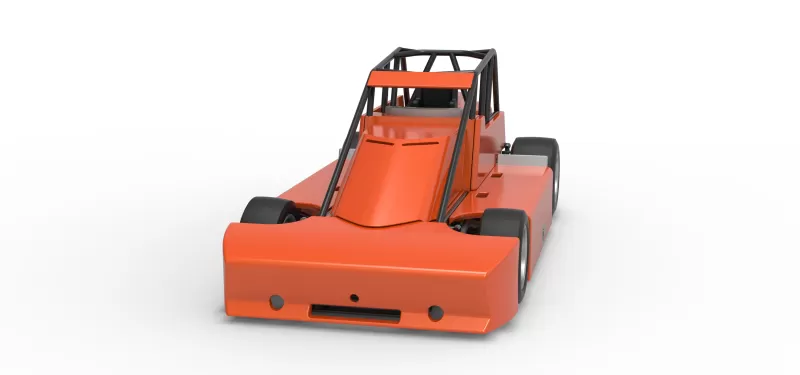 Experimental Pavement Silver Crown Car Scale 1:25 - Model preview 5