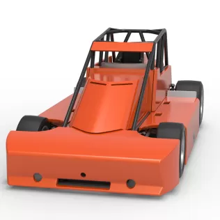 Experimental Pavement Silver Crown Car Scale 1:25 - Model thumbnail 5