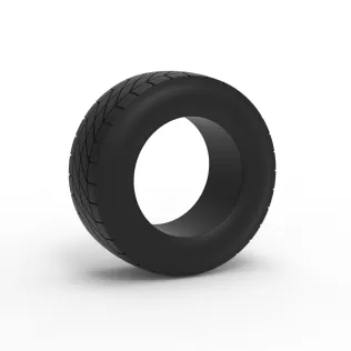 Vintage dirt tire Version 4 Scale 1:25