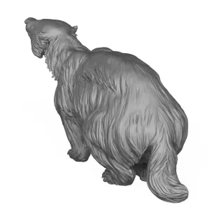 Wild Badger Animal 3D Print Model - Model thumbnail 4
