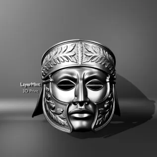 Roman Gladiator Mask Helmet