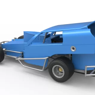 Vintage Dirt Modified stock car Version 2 Scale 1:25 - Model thumbnail 12