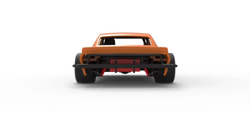 Vintage Asphalt Modified stock car V12 Scale 1:25 - Model preview 16